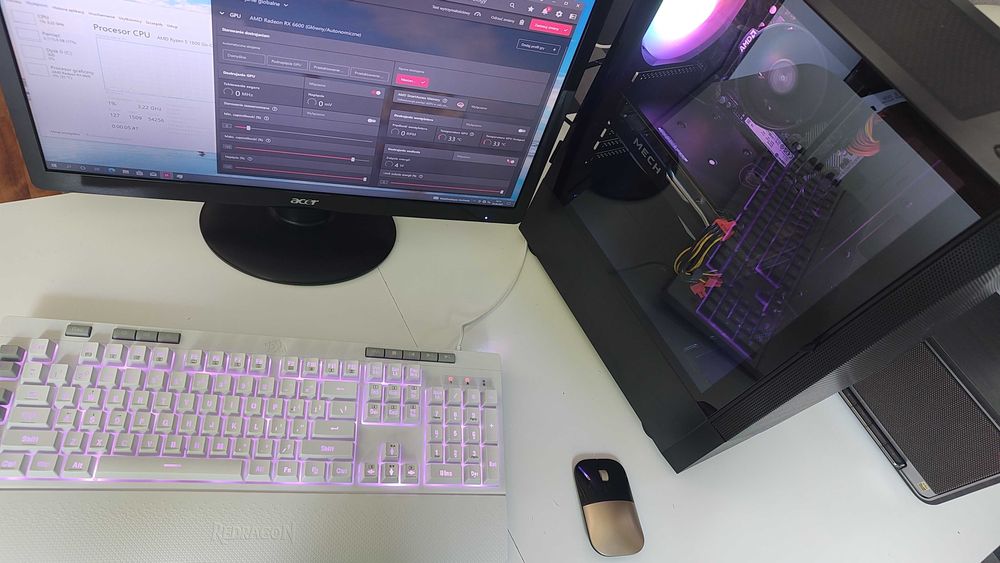 Gaming komputer do Gier CS2 Minecraft Roblox Fortnite Apex CoD Rx6600