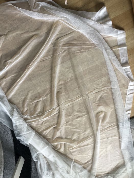 Firany białe, różne