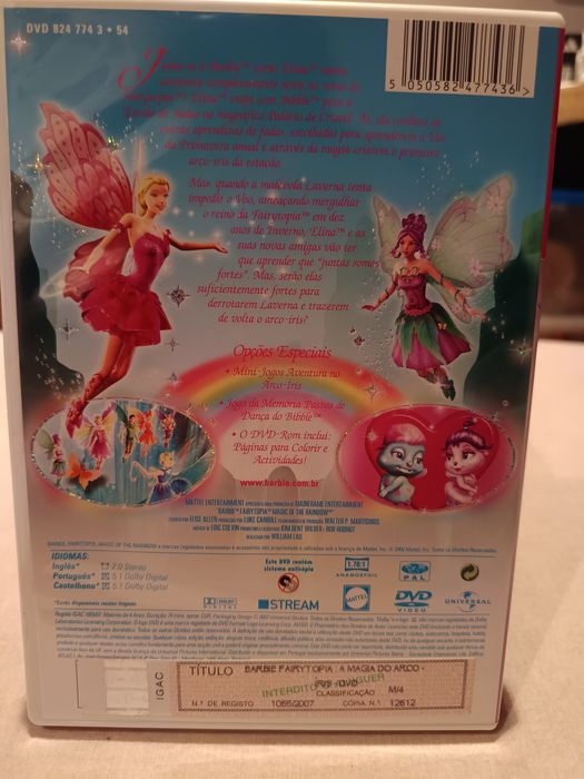DVD Barbie e a magia do arco-íris