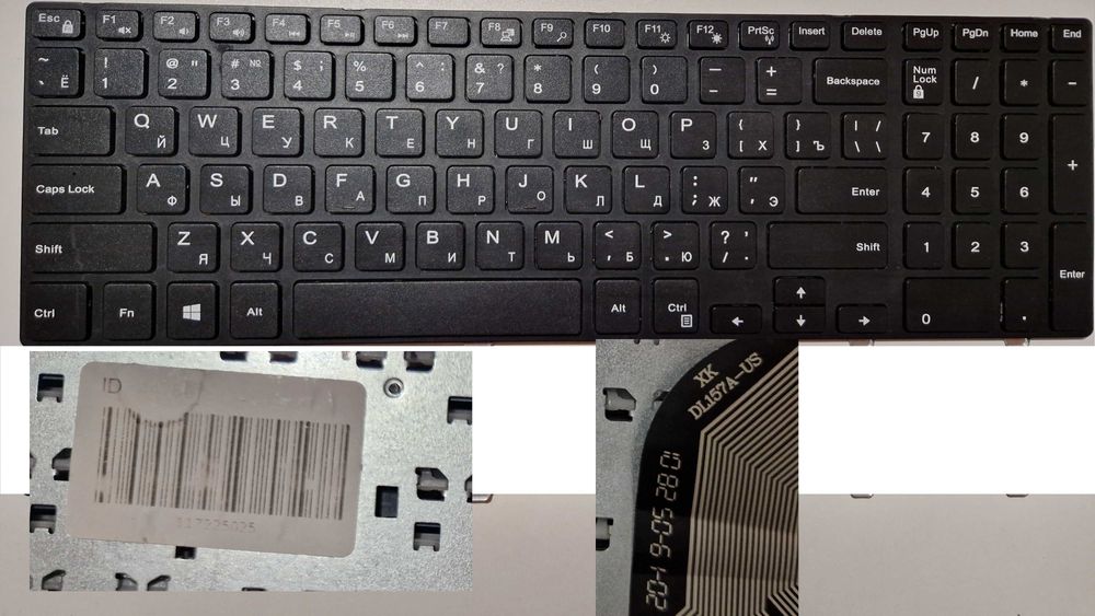 Клавіатури до ноутбуків поклавішно Acer Asus HP Lenovo