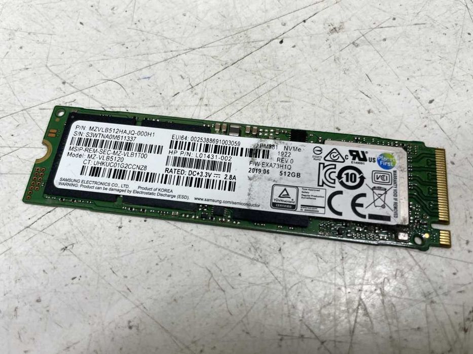 Продам SSD накопитель M.2 2280 Samsung PM981 512GB (MZVLB512HAJQ) Gen3x