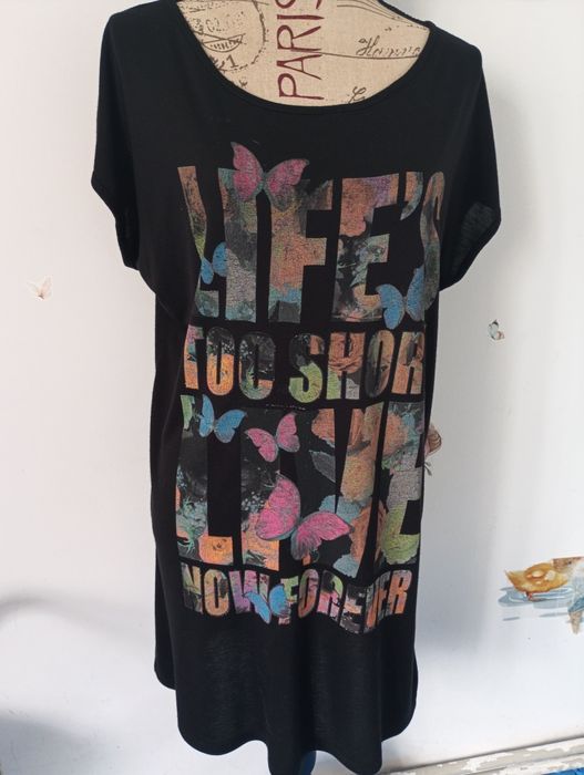 Sukienka bawełna rozm L nadrukiem