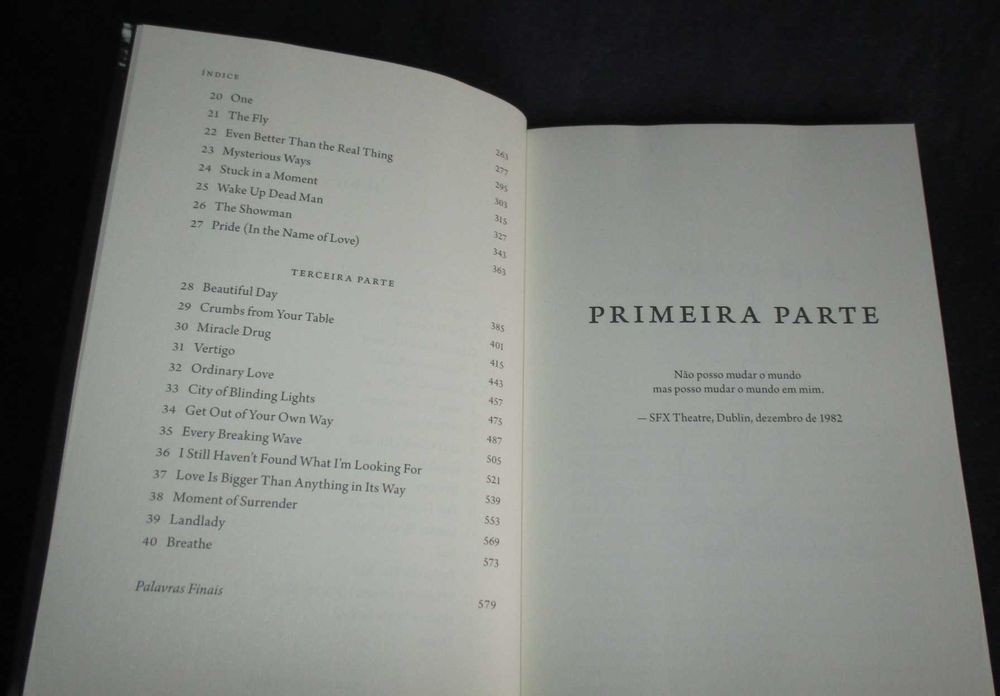 Livro Surrender 40 Canções uma história Bono