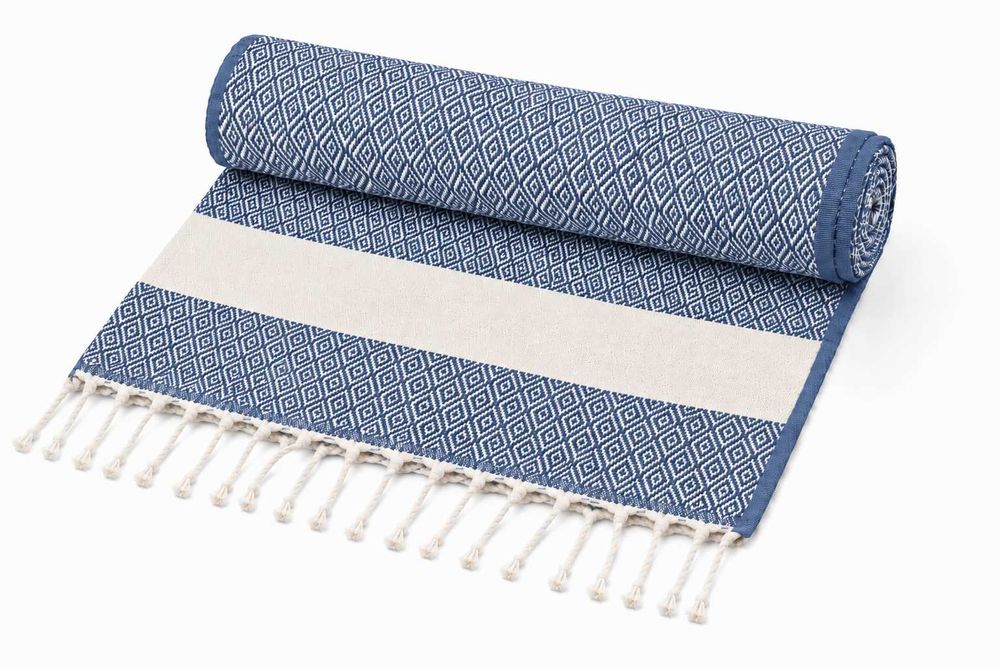 2918 Duży Ręcznik Plażowy Do Sauny SPA BOHO Hammam Bawełna Premium 100x190