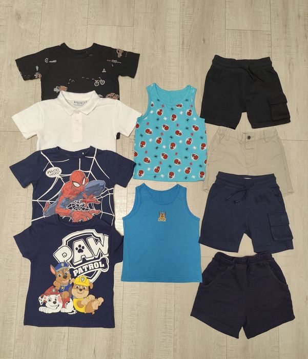 Лот одягу на літо на хлопчика 2-3 роки 98см шорти, футболки, майки