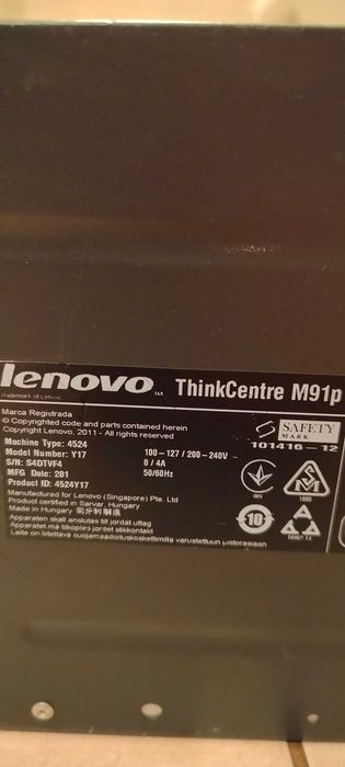 Komputer stacjonarny Lenovo + monitor HP +  klawiatura Dell