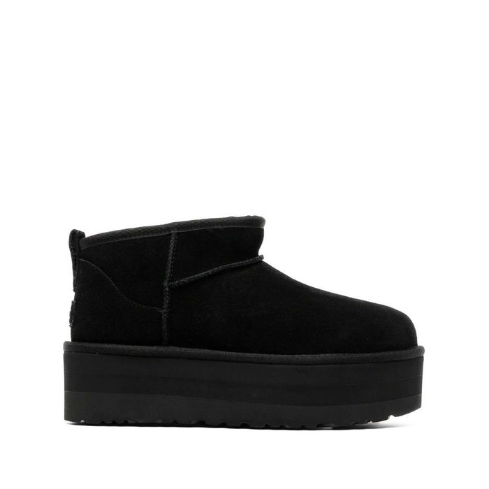 Угги UGG Classic Ultra Mini Platform Black Чорні Оригінал (Розміри)