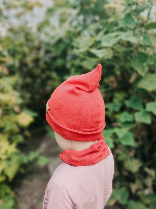 Komplet czapka komin merino skrzat Pixie hut