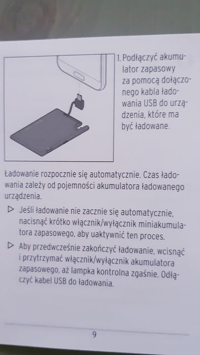 Power bank kieszonkowy.