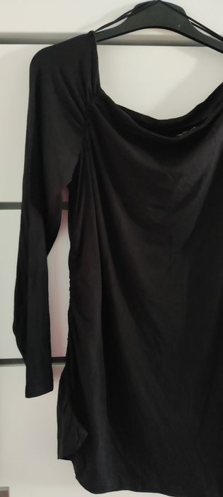 Dzianinowa asymetryczna bluzka 48/50 plus size tunika Bonprix