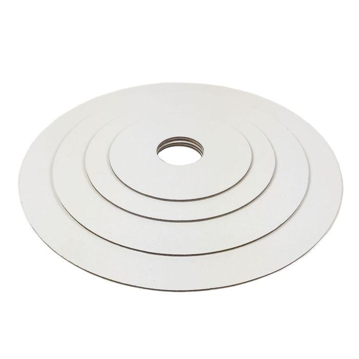 Podkład Pod Tort Piętrowy Laminowany Biały Z Otworem 22 Cm