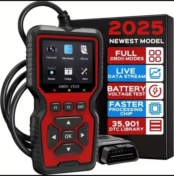 Автосканер V519 OBD2/EOBD для діагностики автомобіля, читання та скидання помилок Check Engine