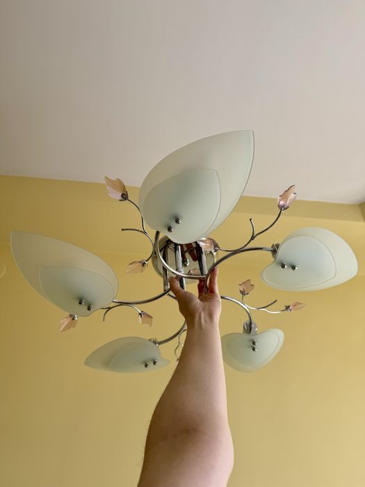 Стельова люстра у стилі модерн