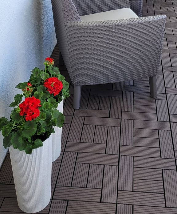 Doniczka Lamela Lilia Jumper Eco Wood średnica 19cm