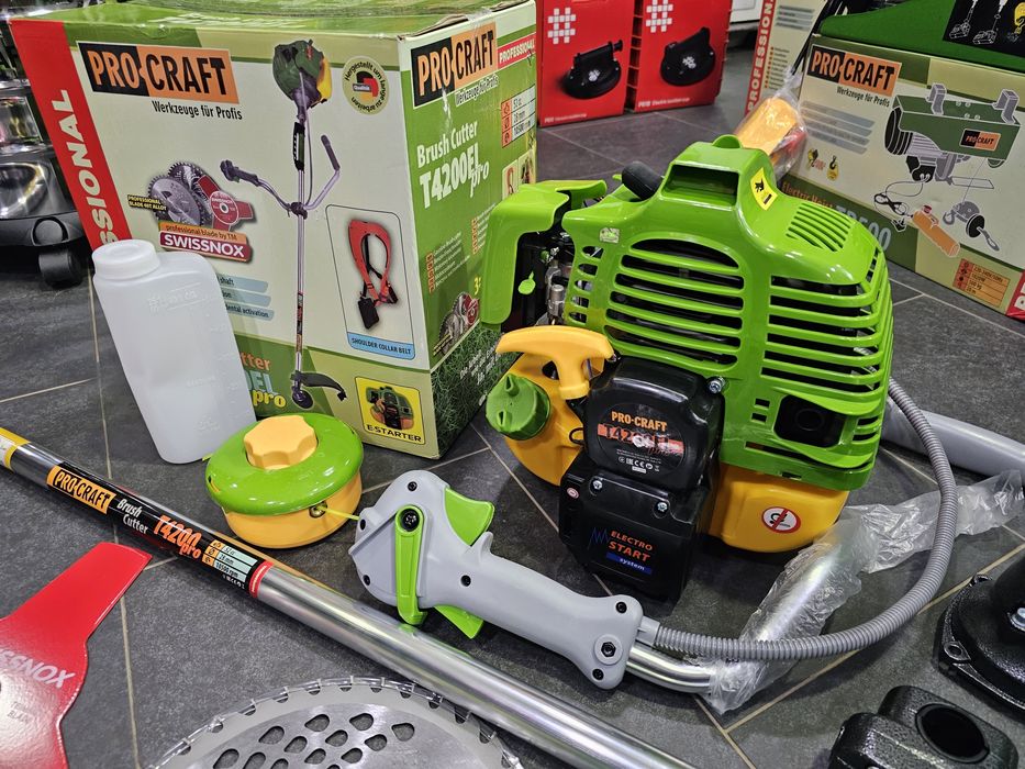 3 Ножа Бензокоса ProCraft  Бензиновая коса Триммер Мощная +Стартер