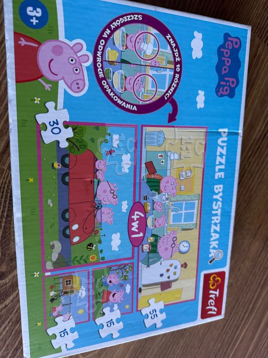 Puzzle dla bystrzaka peppa pig trefl