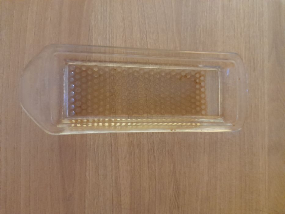 Stara szklana tarka z PRL