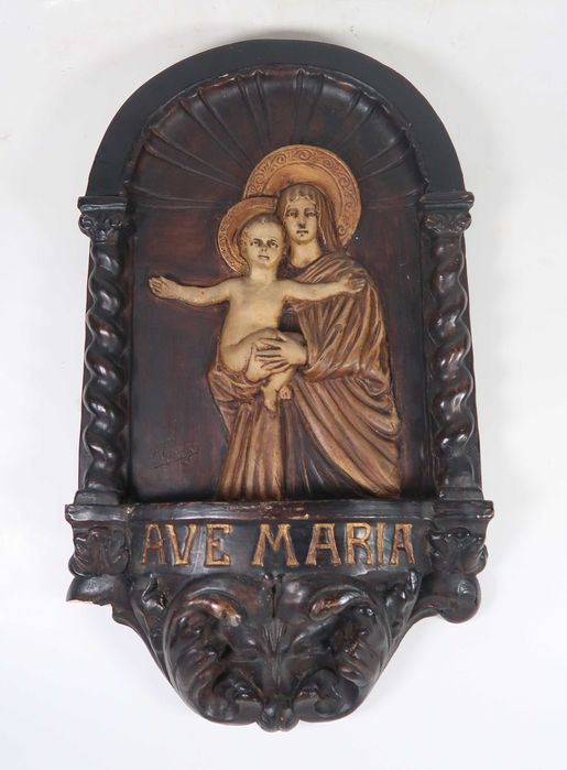 Virgem Santíssima com o Menino - A. Peyro Mezquita (1882/1954) - 53 cm