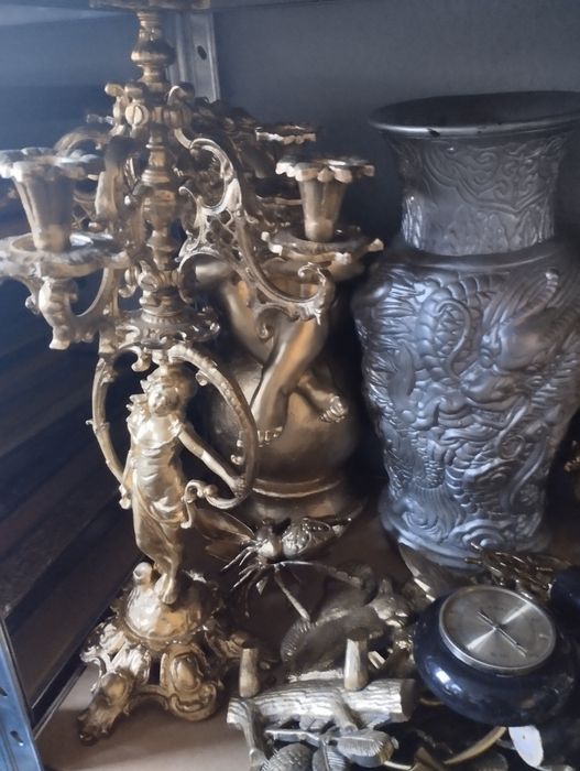 Wyroby z mosiądzu starocie antyki 120kg