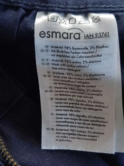 Esmara - spódniczka krótka, materiałowa - granatowa, rozm. 40