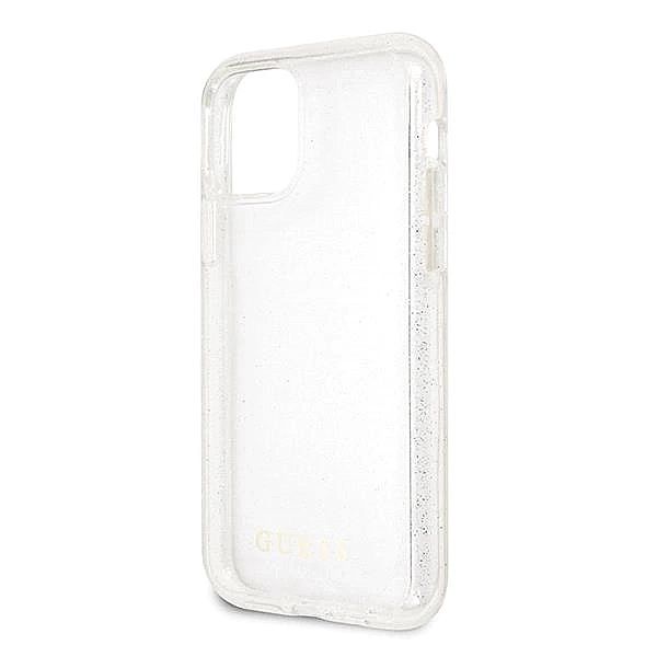 Etui Guess Glitter na iPhone 11 Pro - srebrne