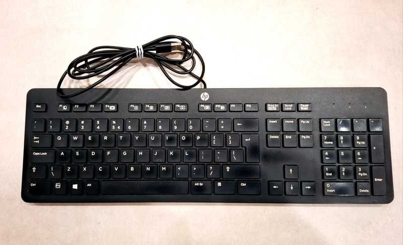 HP klawiatura przewodowa czarna