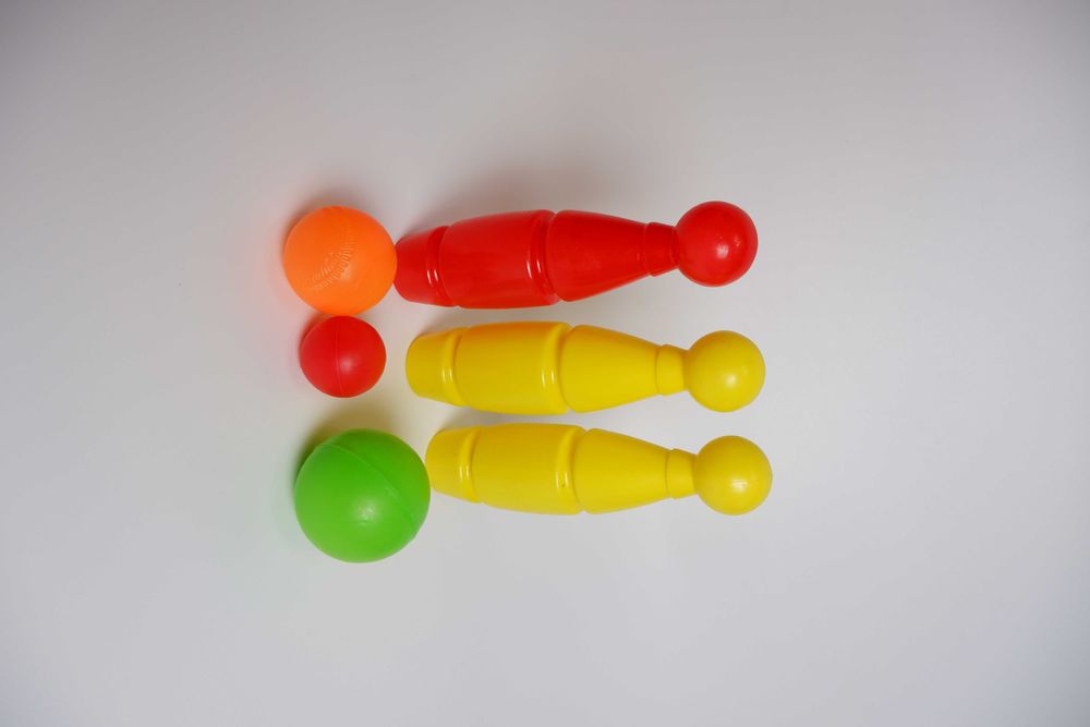 Боулинг для малыша мягкий пластиковый высокий мяч игрушка развивающая