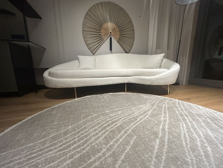 Westwing Collection Sofa 3-osobowa Gatsby – biała (NOWA)