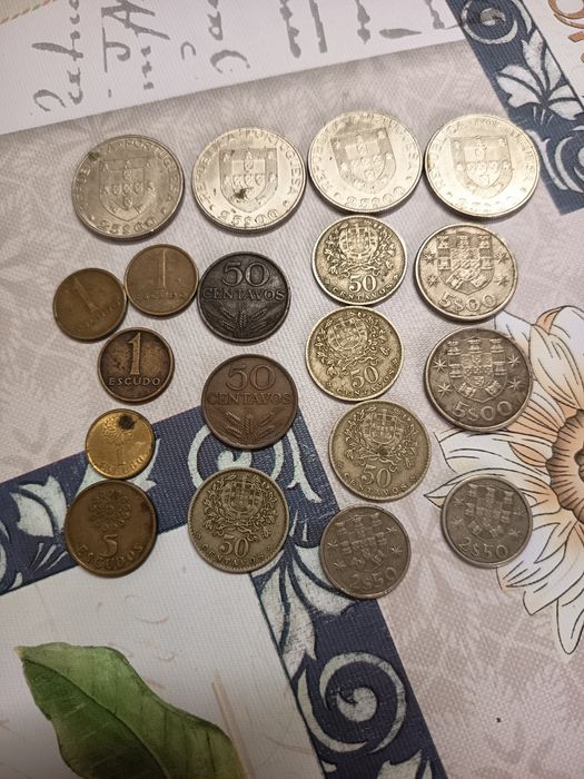 Lote de moedas antigas