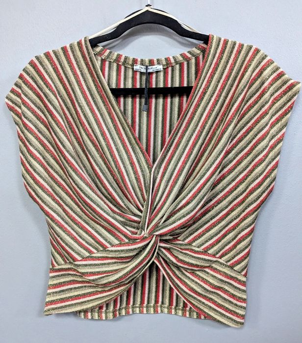 Zara elegancki komplet bluzka spodnie rozm. S