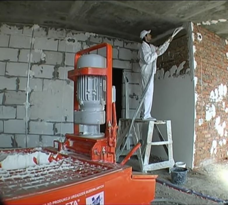 Машинна штукатурка  .Штукатурні  роботи.