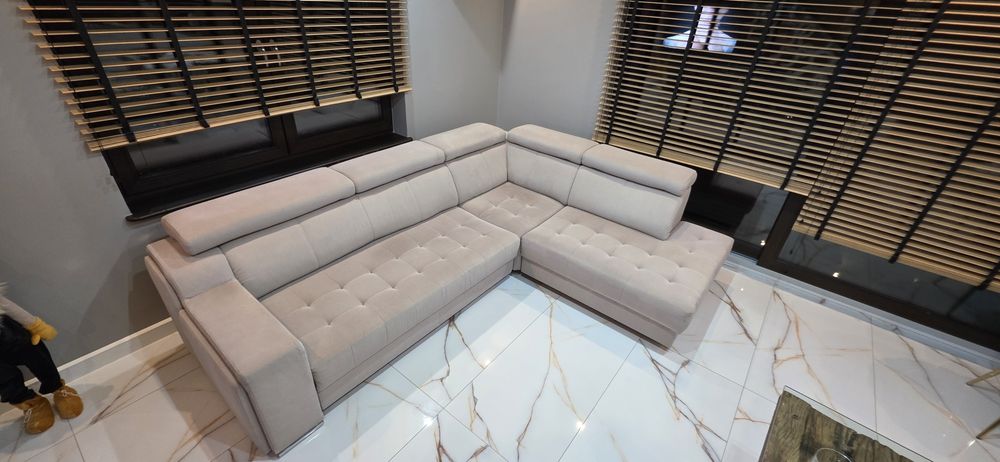 Narożnik z funkcją spania 285x220cm