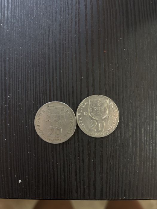Moeda 20 escudos (1987 e 1999)