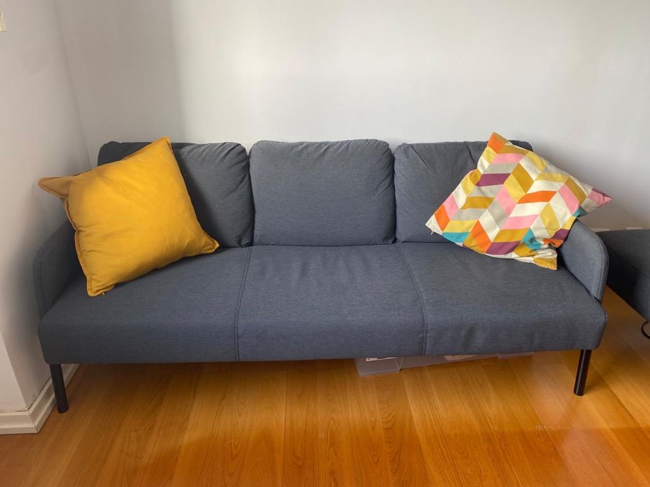 Sofá GLOSTAD 3 lugares c/chaise longue IKEA como novo