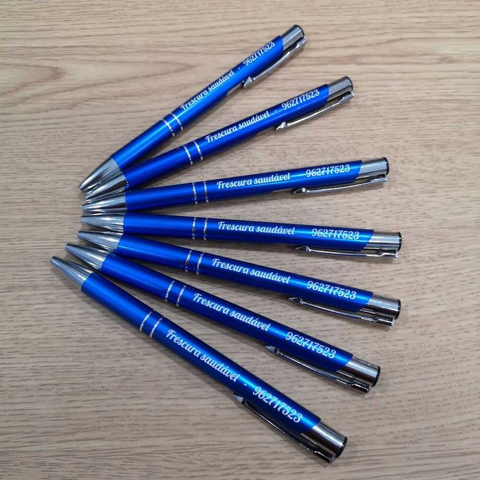 Esferográficas em alumínio - Com gravação a laser