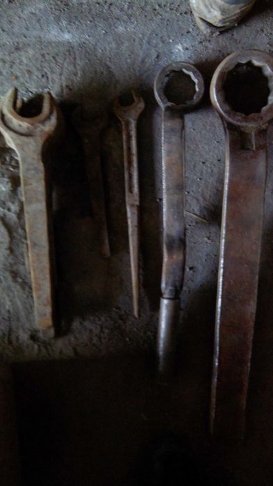 Ключи гаечные накидные, головки  б/у от 17 до 46 мм рожковые рычажные