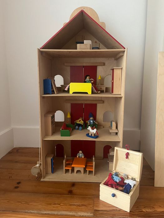 Casa bonecas madeira tipo holandês