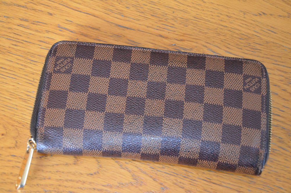 louis vuitton  portfel pung brązowy