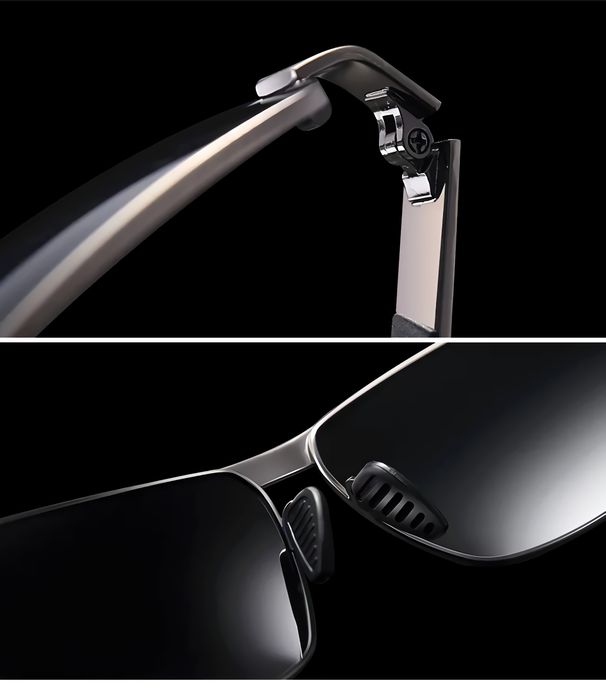 OKULARY PRZECIWSŁONECZNE. Gun Black. Polaryzacyjne HD. Nerdy. Męskie