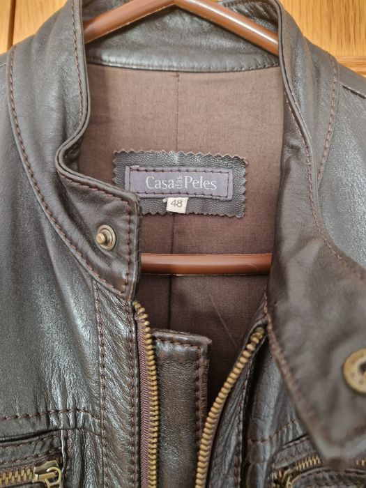 Casaco castanho da Casa das Peles - 48 - Homem