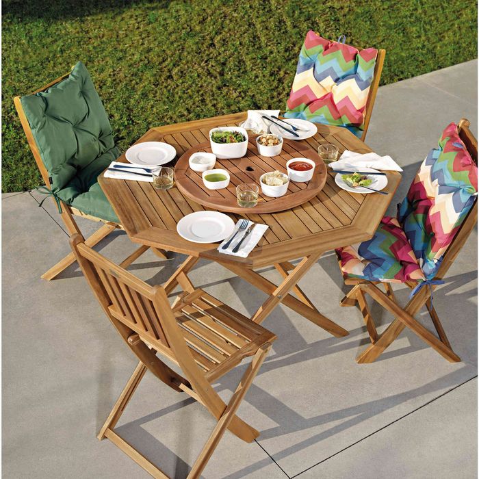 Conjunto de Mesa de Jardim 4 Cadeiras + 1 Cadeira Extra