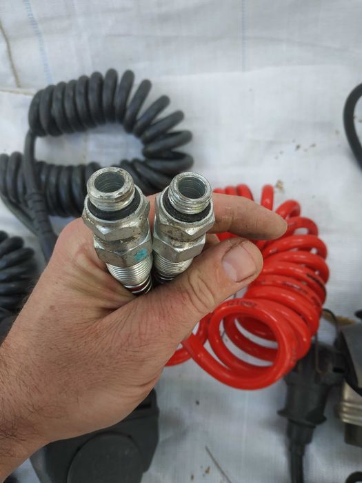 Kabel przewód spiralny do naczepy EBS ABS RÓŻNE wtyczka przejściówka powietrza elektryczny