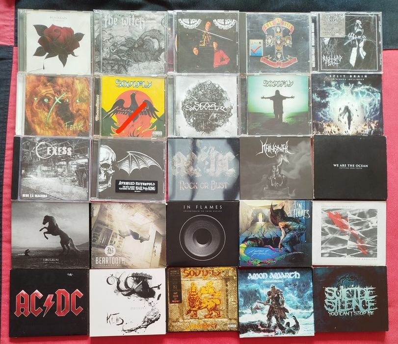 CDs metal e rock