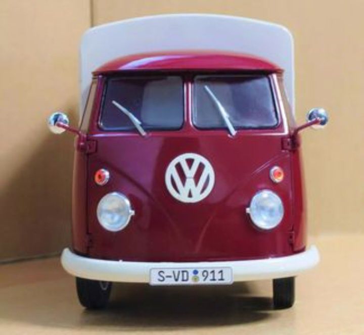 Volkswagen t1 pick-up porsche service 1950 escala 1:18