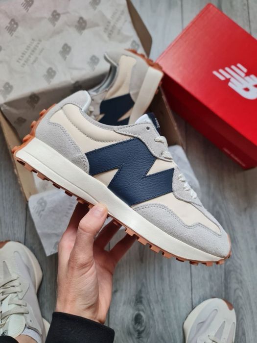 РОЗПРОДАЖ! New Balance 327 White/ Grey/Navy | 37 38 39 40 41