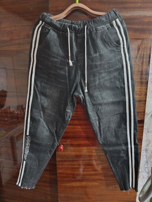 Джинсы моднявые стрейч батал