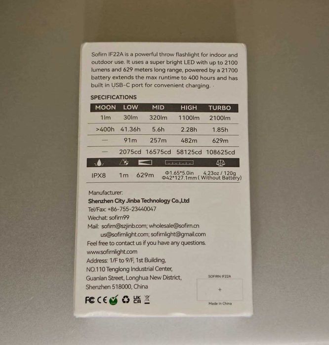 Ліхтар Sofirn IF22A