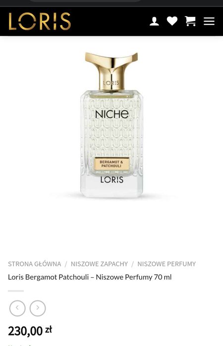Perfumy Loris Niche Bergamot& Patchouli