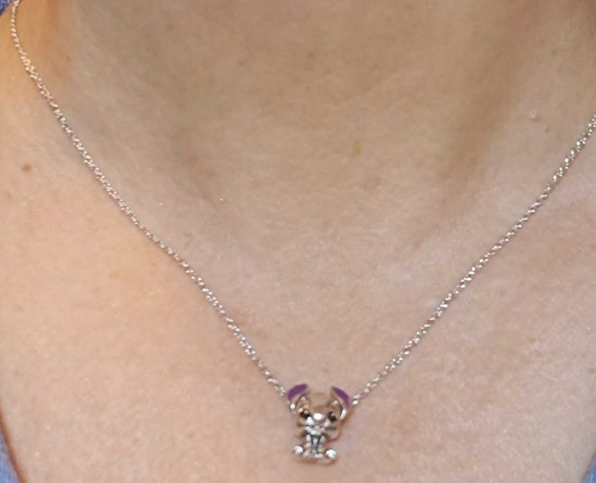 Conta Pingente em Prata da Pandora Lilo   Stitsch