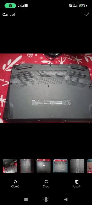 Gamemingowy laptop Acer